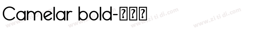 Camelar bold字体转换